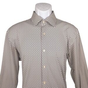 Hugo Boss Performance‎ Men's Geometric Print Button Down Dress Shirt